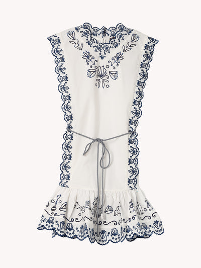 Leela Embroidered Mini Dress