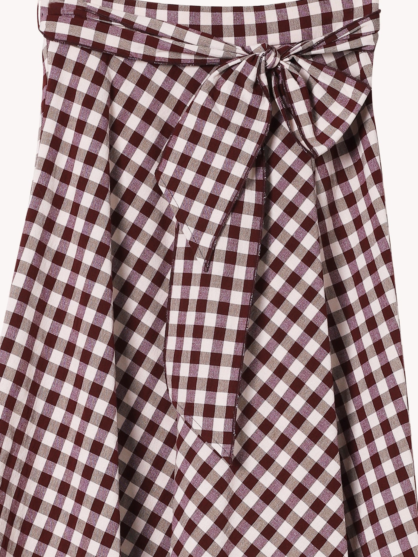 COTTON GINGHAM SKIRT