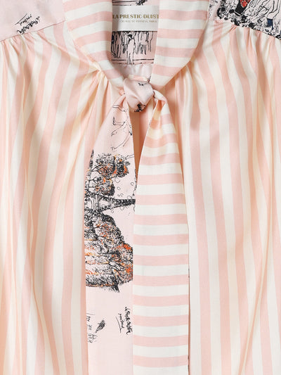 Francoise Mix Raye Blouse
