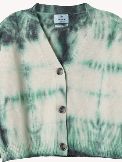Go Go Green Dye Crop Cardigan