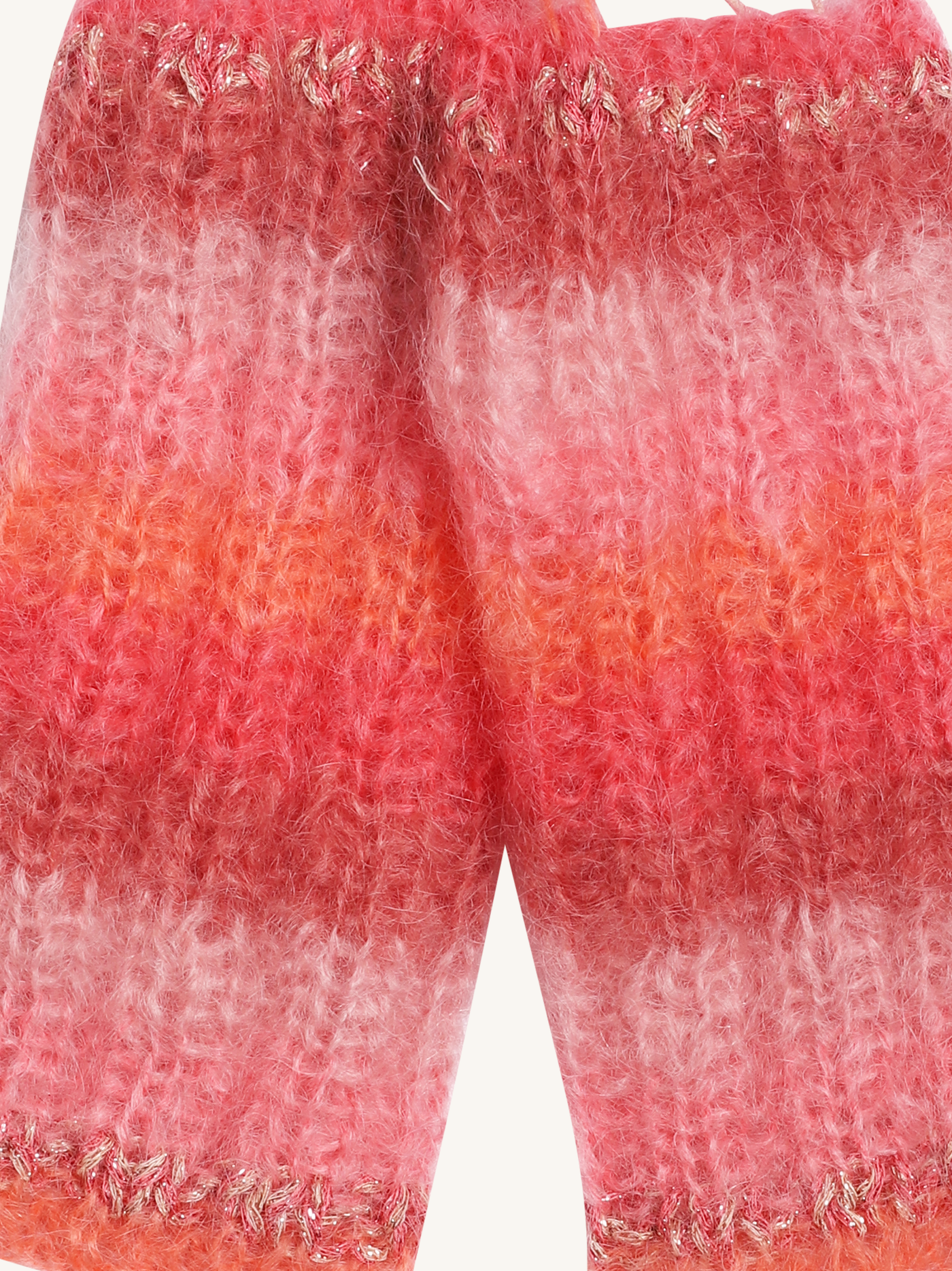 Stripe Gloves in Blush