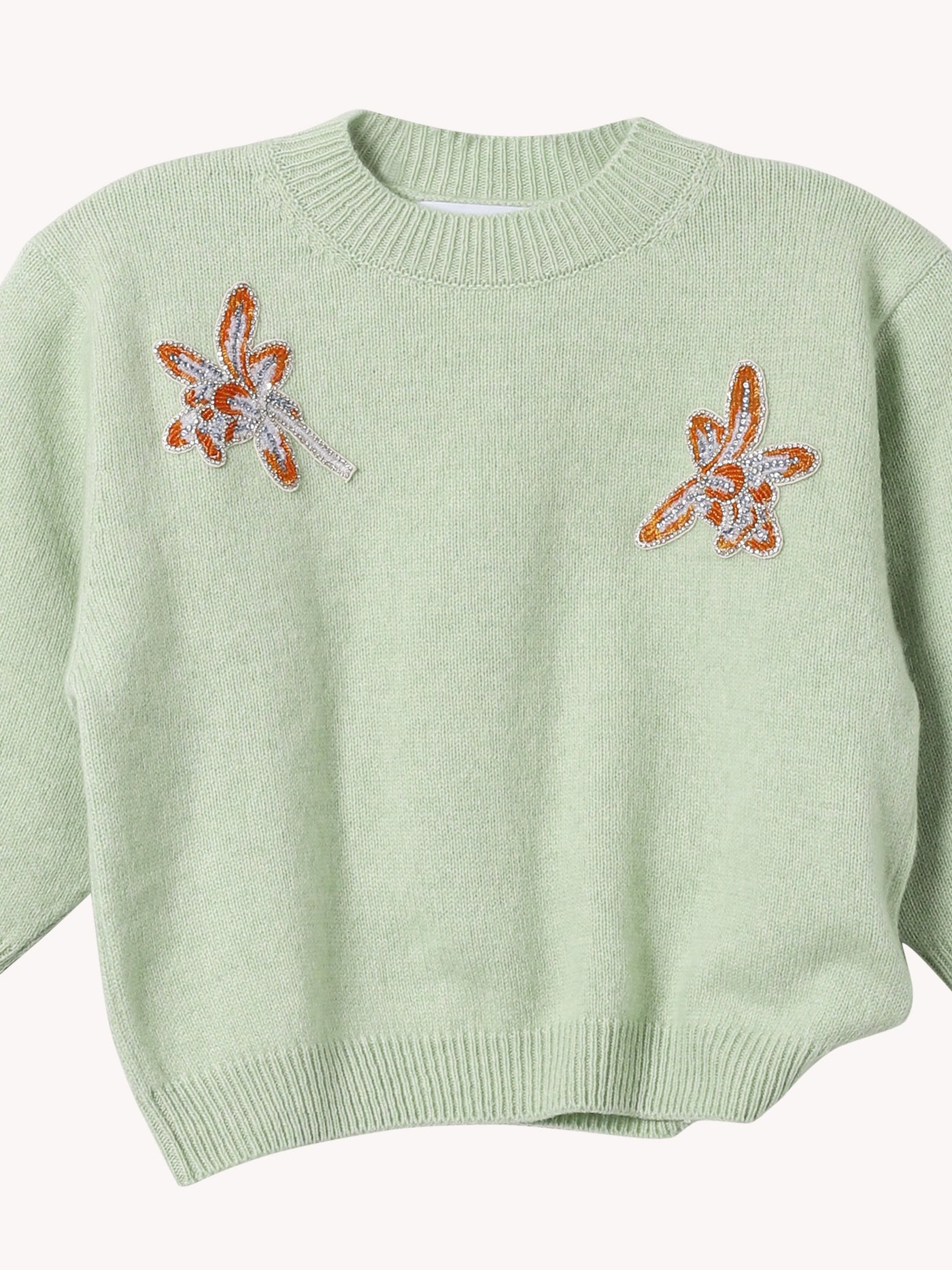 POSY PISTACHIO CASHMERE SS SWEATER
