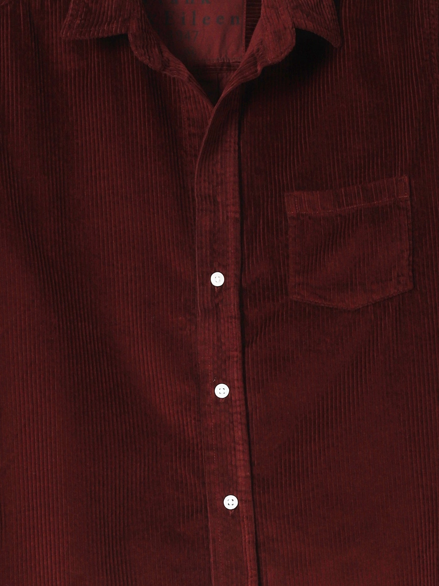 Barry Corduroy Shirt in Maroon