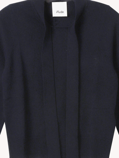 TIE NECK LONG SLEEVE SWEATER