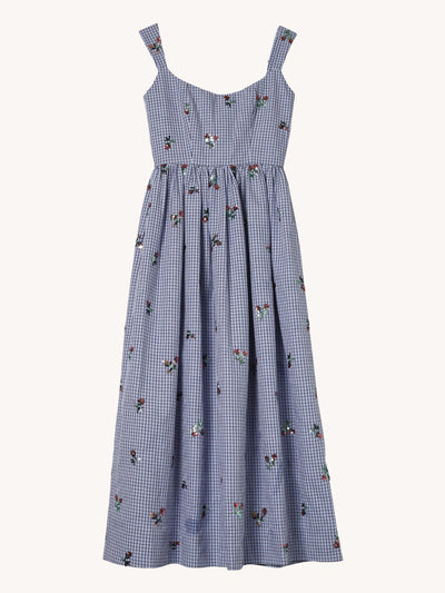 blue gingham corset dress Blue Gingham Corset Dress | Made to Order | Kirtle Victorian Regency Renaissance