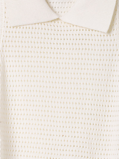 Cable Mesh Tank in White