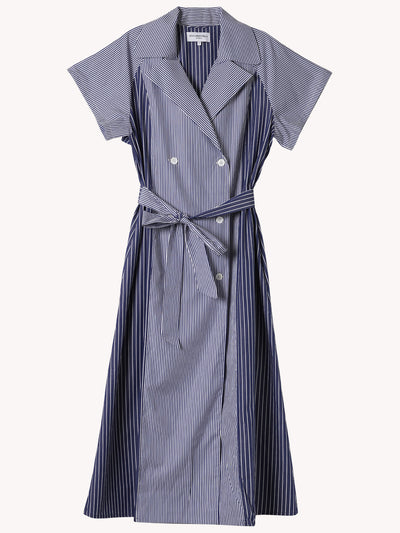 Anna Midi Short Sleeve Stripe Dress