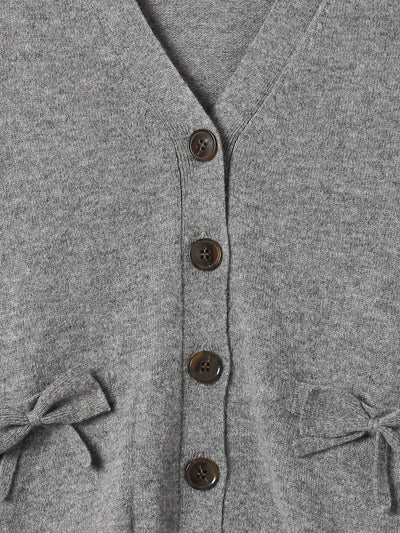 Bow Pocket Cardigan