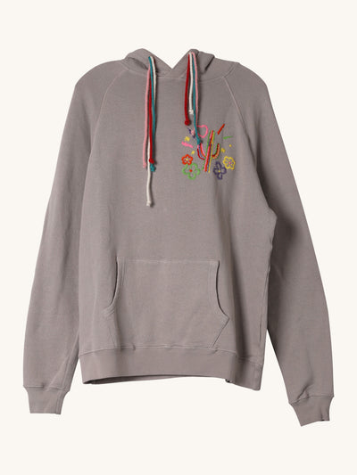 Embroidered Cactus Hoodie