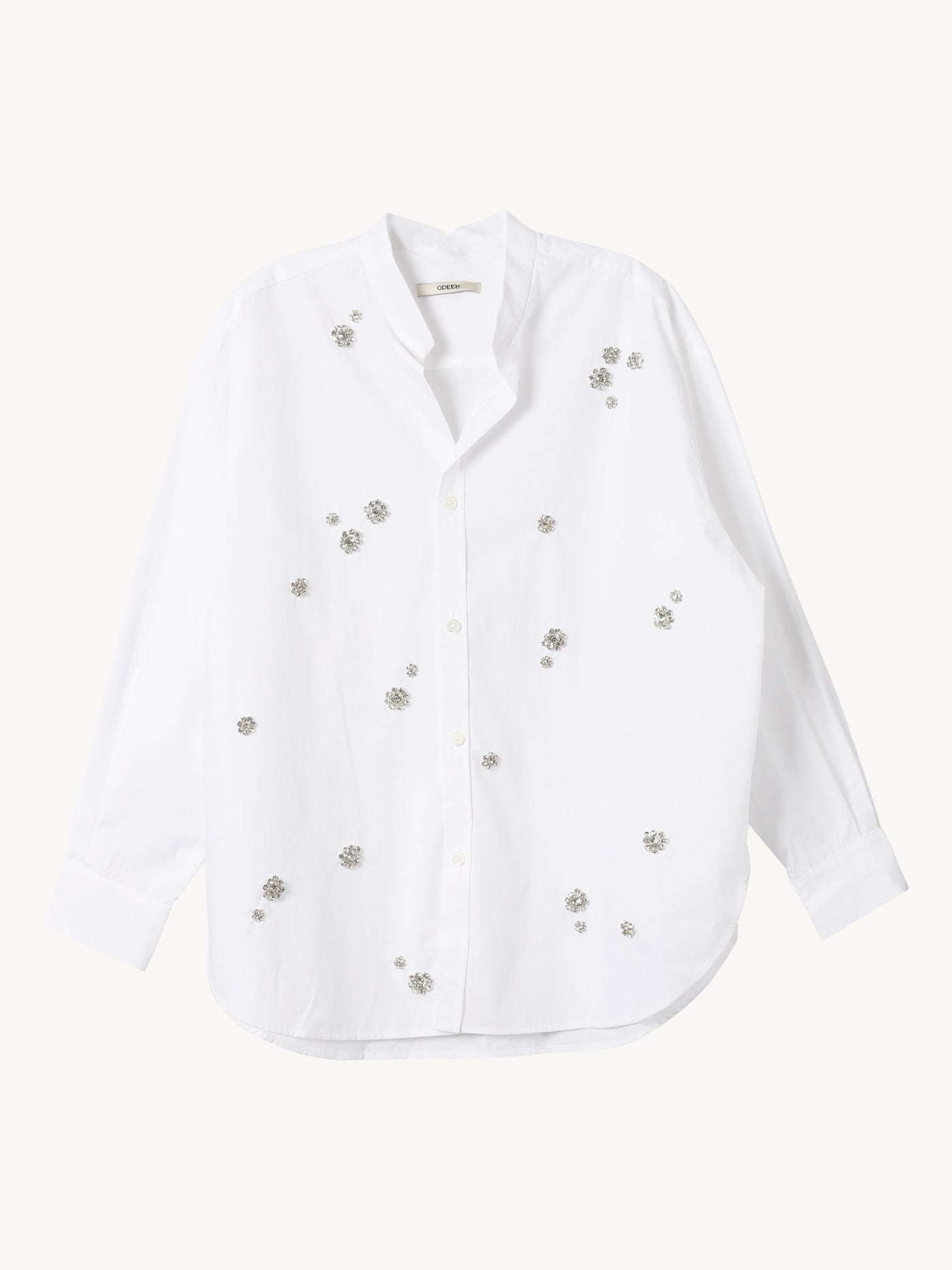 EMBELLISHED WHITE BUTTON DOWN
