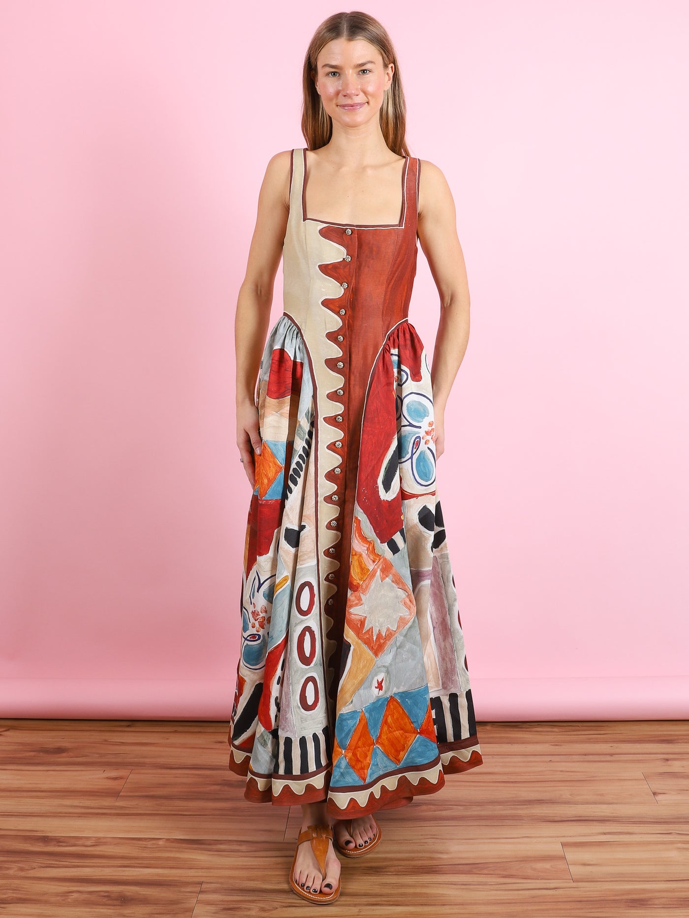 Michelle Midi Dress Multi / US4/AU8
