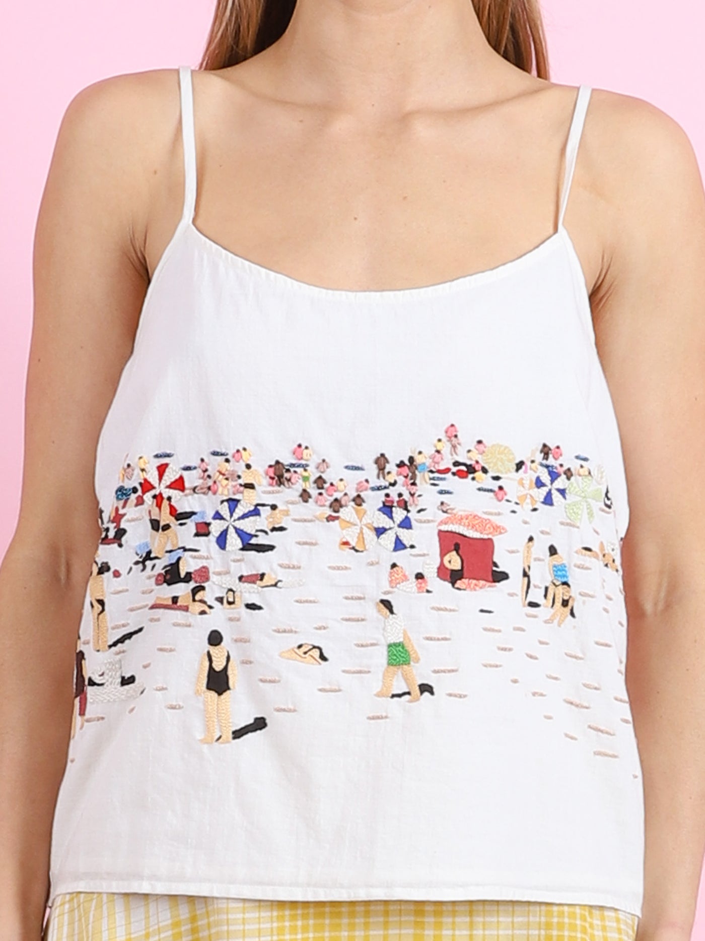 Hand Embroidered Tank Top