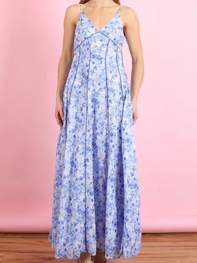 Cami Maxi Dress in Blue Multi – CabanaCanary