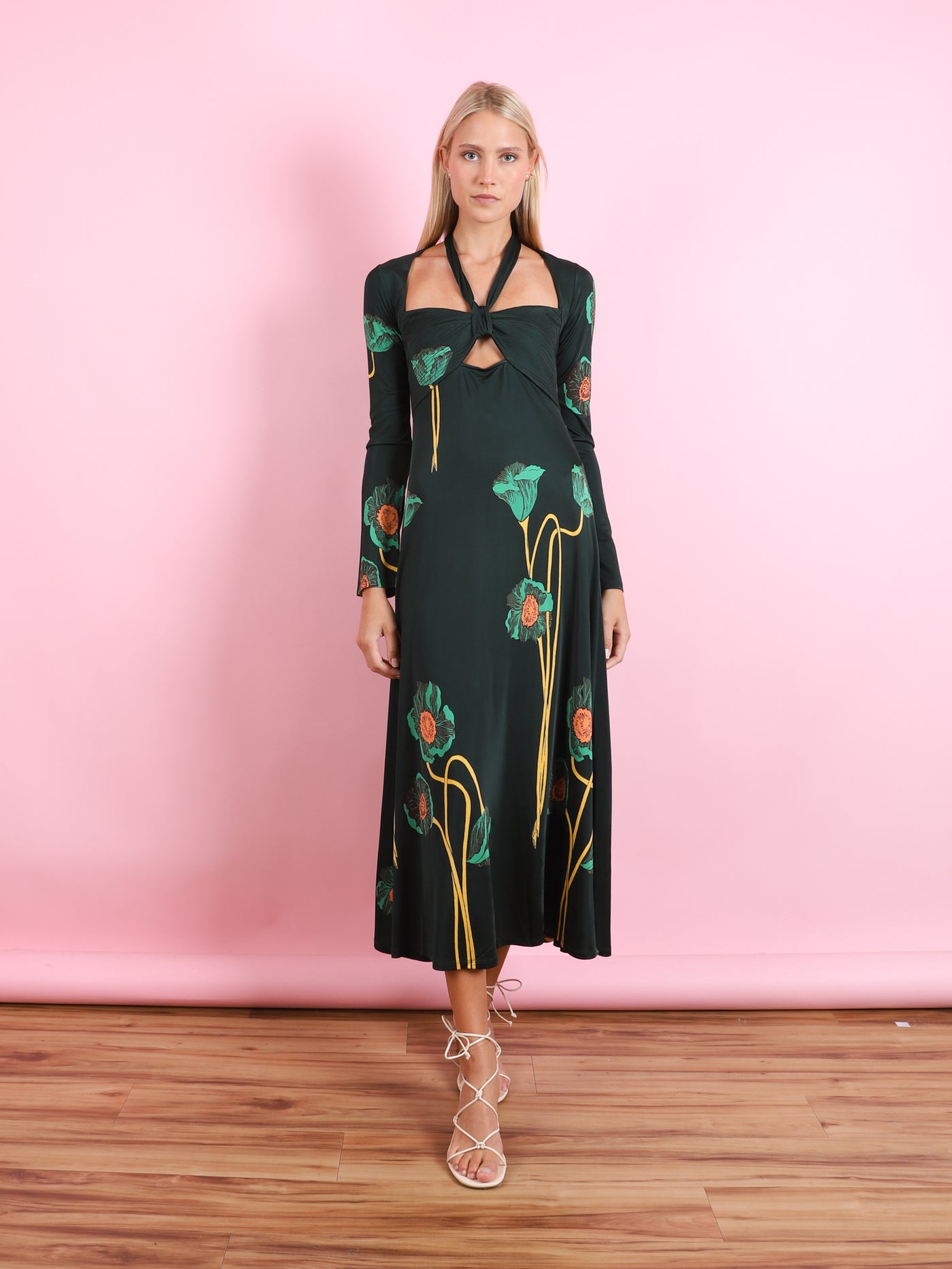 Paisaje Lejano Ankle Dress