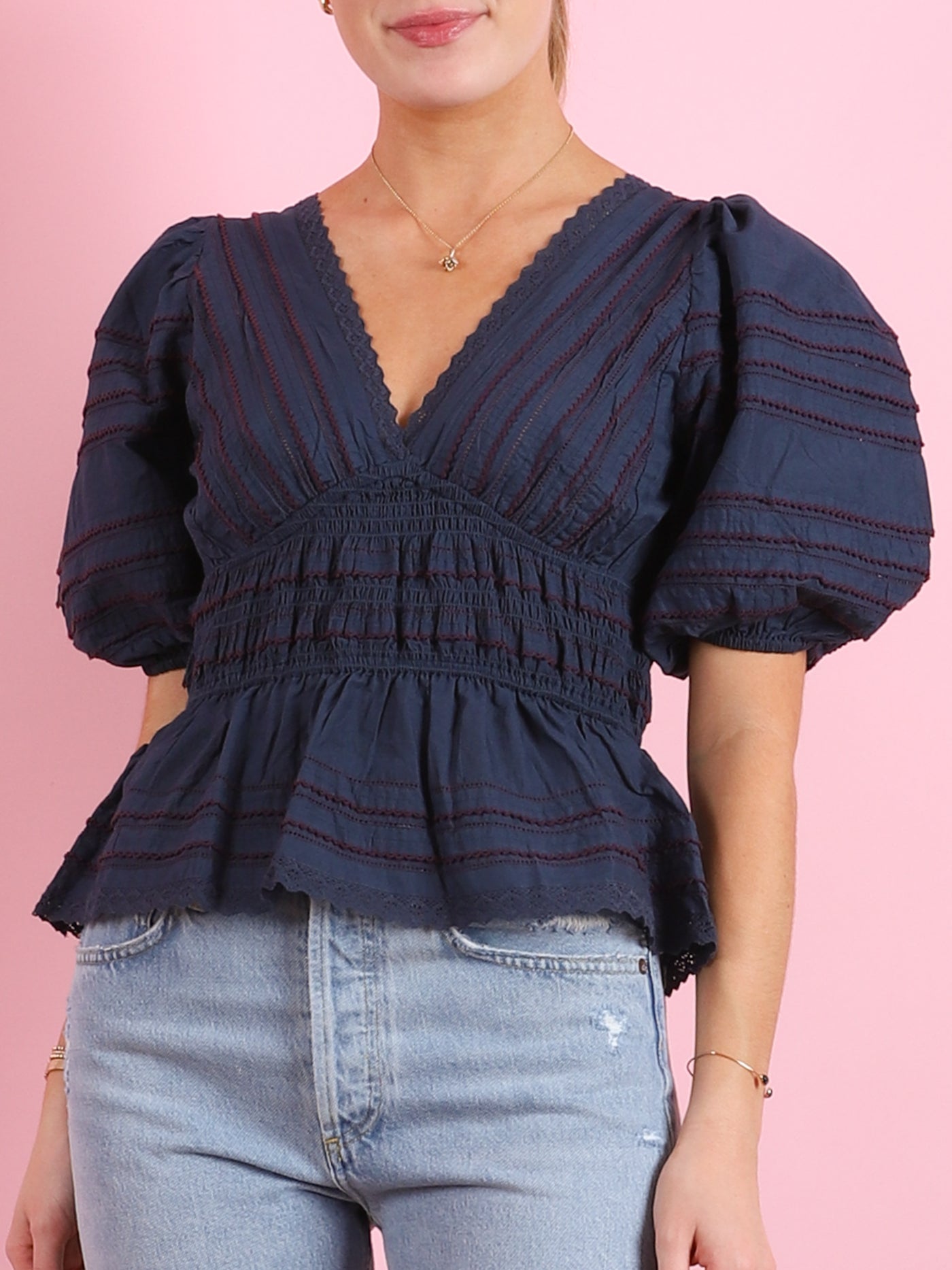 Mable Cambric Top