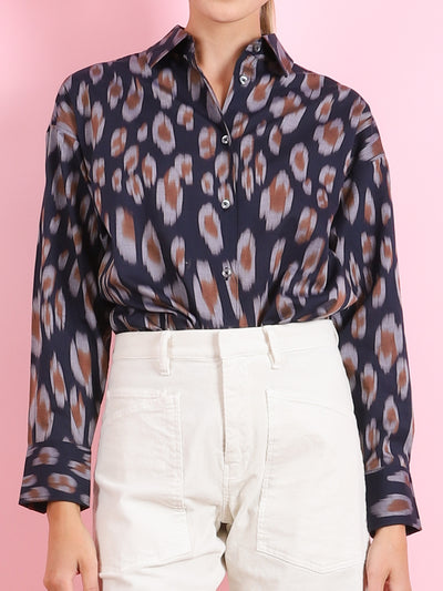 Tyra Leopard Cotton Shirt