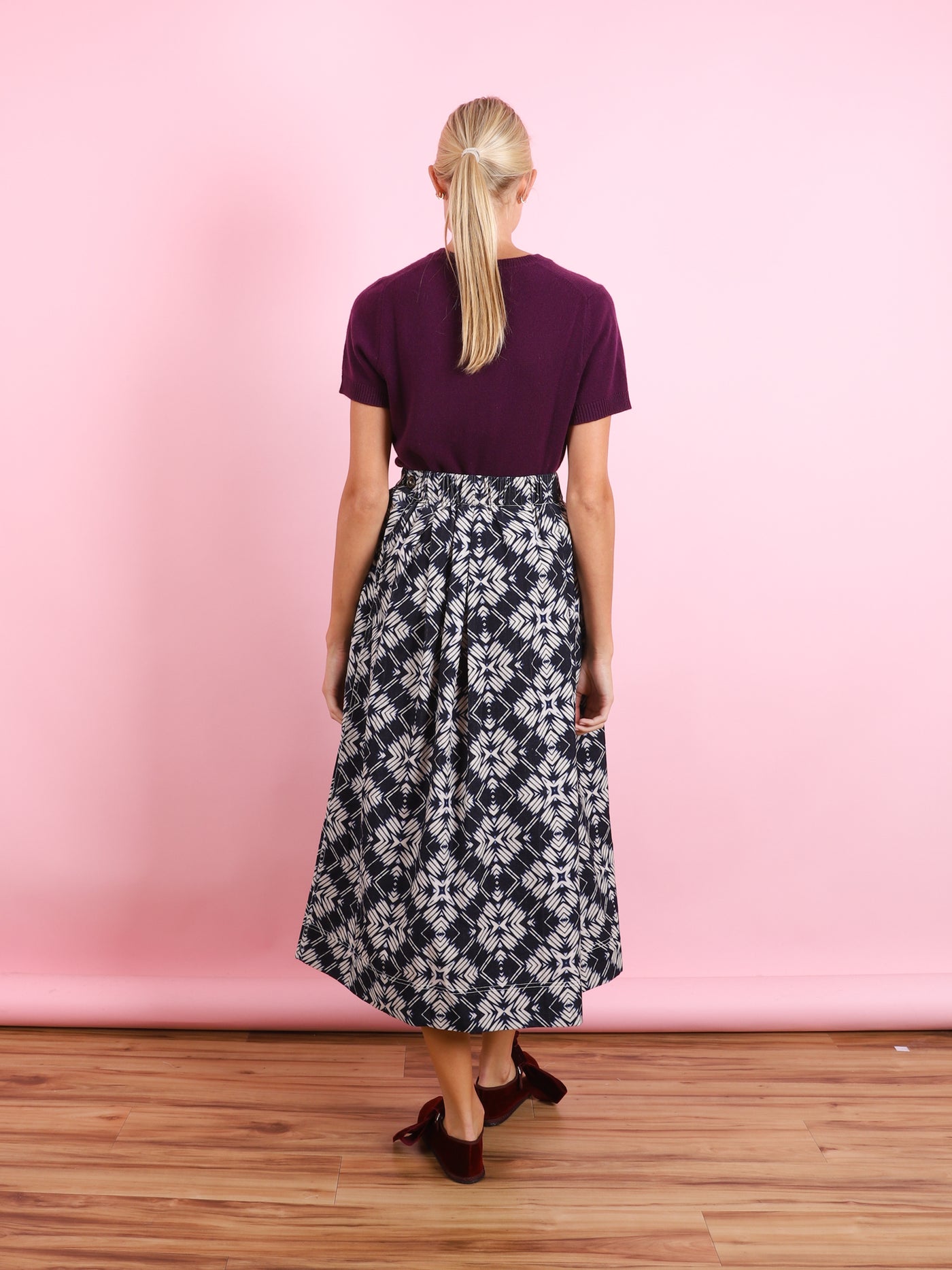 Aria Pinwale Corduroy Skirt