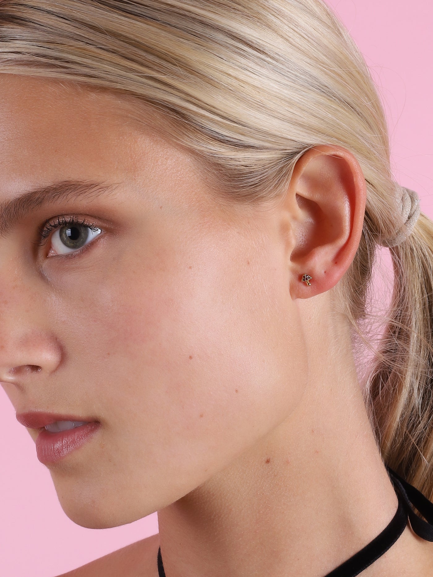 Tiny Mushroom Stud Earrings