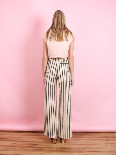 CHIC COTTON LINEN HOOK VEST