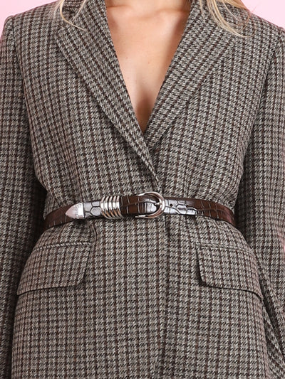 Hollyhock Croco Belt