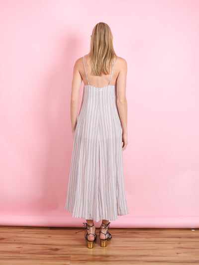 FLUID VISCOSE CHIC STRIPE SLIP DRESS