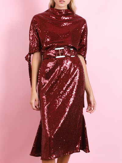 Sequin Pedernal Dress