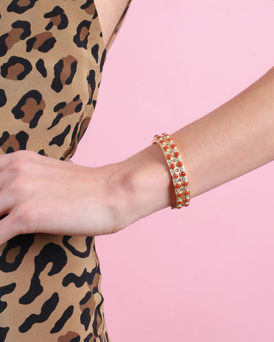 TRIO STONE CABOCHON BANGLE