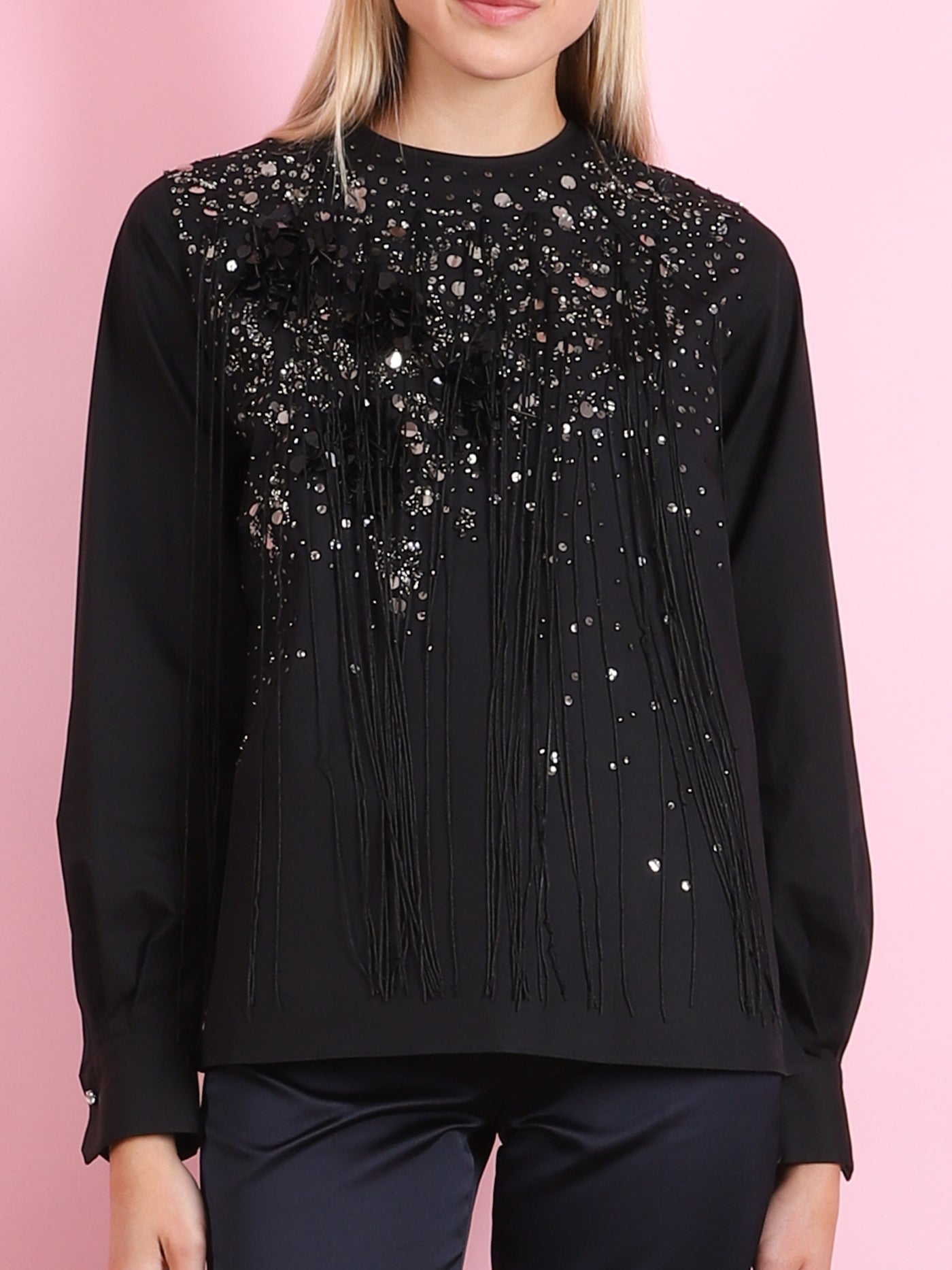 Embellished Sequin Top