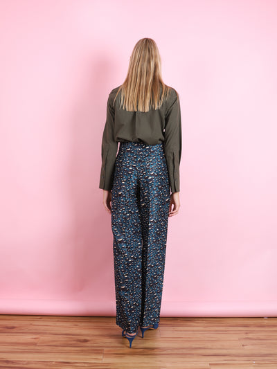 Printed Peacock Pants