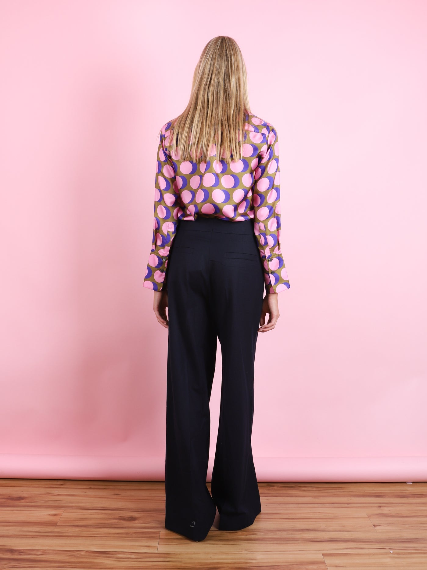 Dot Print Silk Shirt