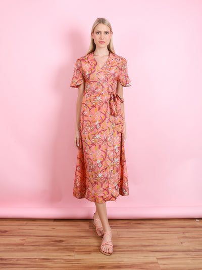 Clementine Wrap Midi Dress