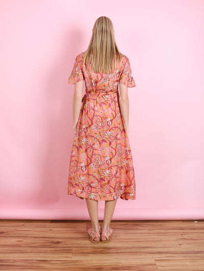 Clementine Wrap Midi Dress