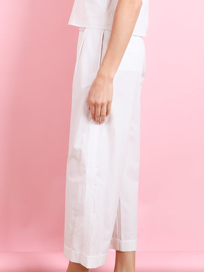 WHITE PAPERBAG PANTS