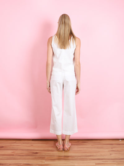 WHITE PAPERBAG PANTS