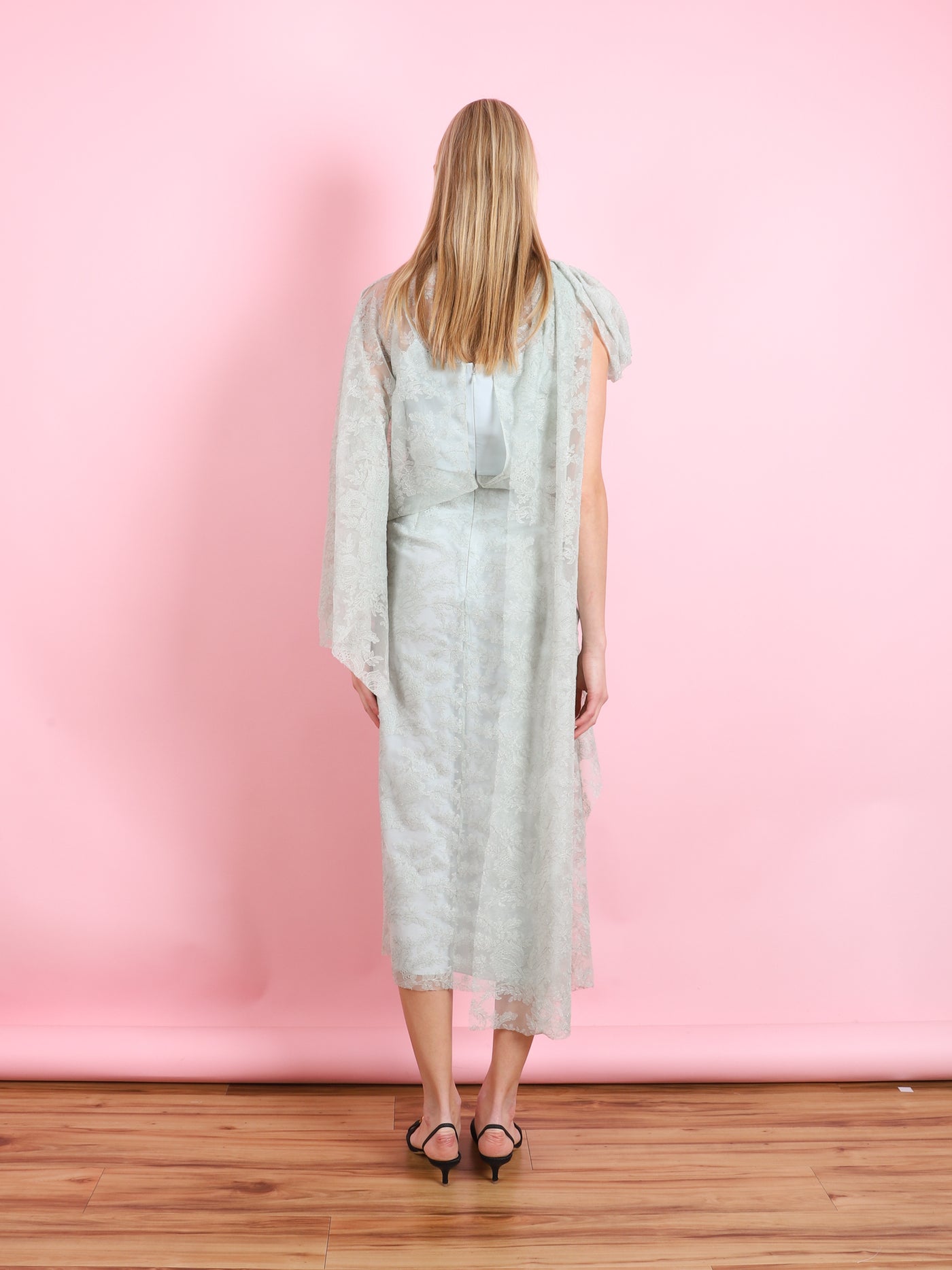 ASYMMETRICAL DRAPED COCKTAIL DRESS
