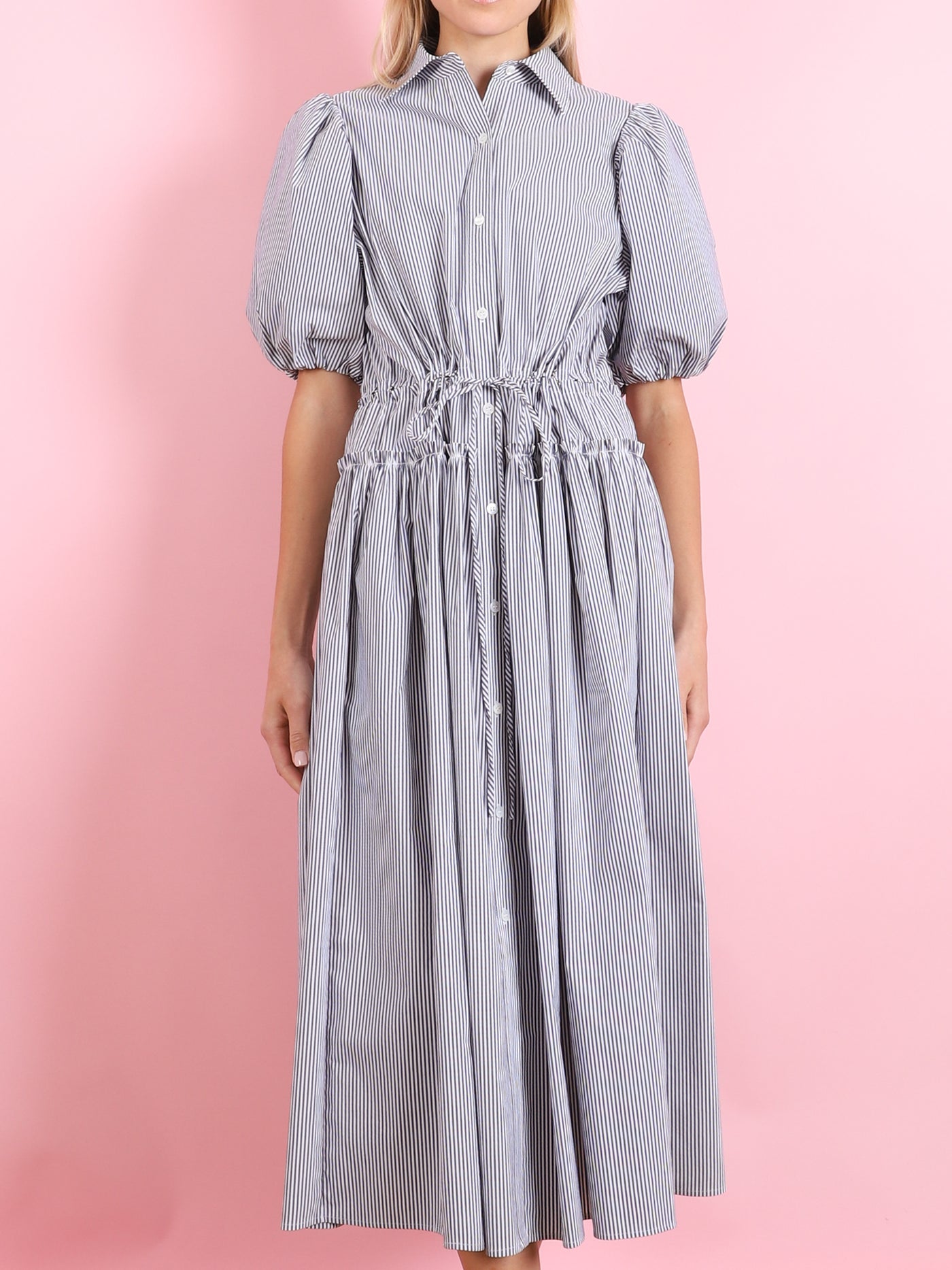 STRIPE DRESS IN BLUE