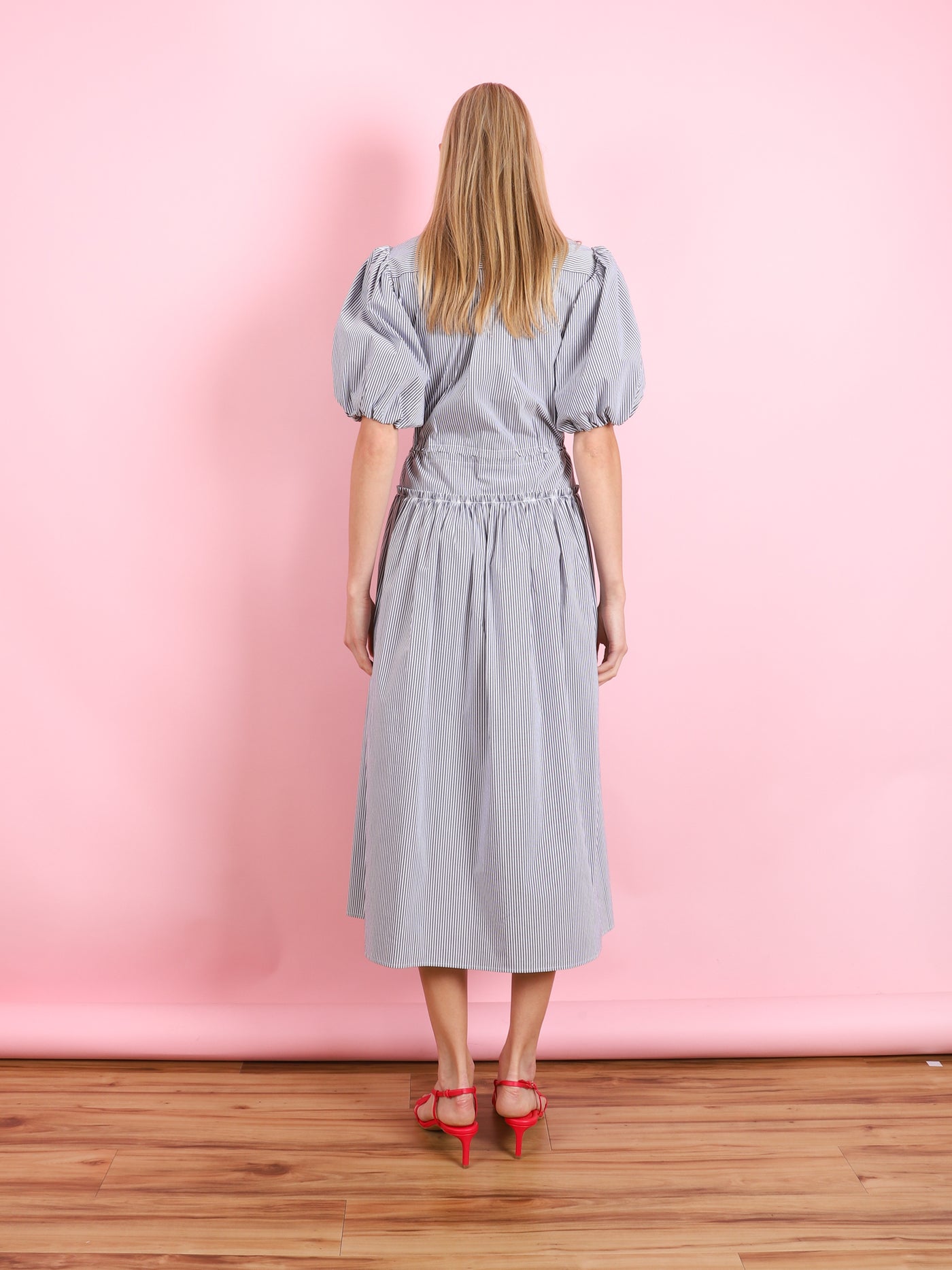 STRIPE DRESS IN BLUE