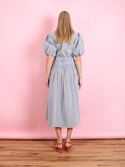 STRIPE DRESS IN BLUE