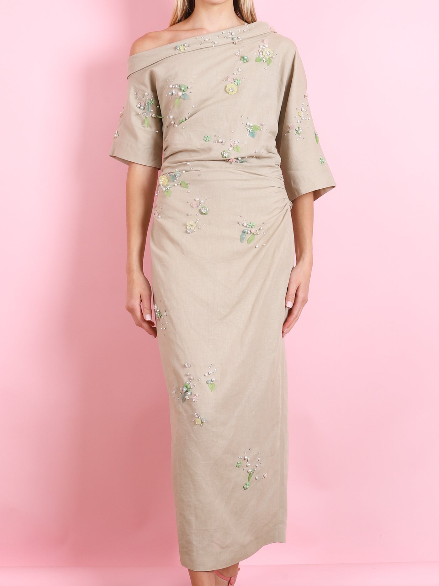 BOWERY EMBROIDERED DRESS