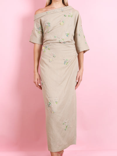 BOWERY EMBROIDERED DRESS