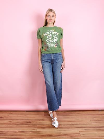 DODGER ANKLE JEAN IN GREEN THUMB
