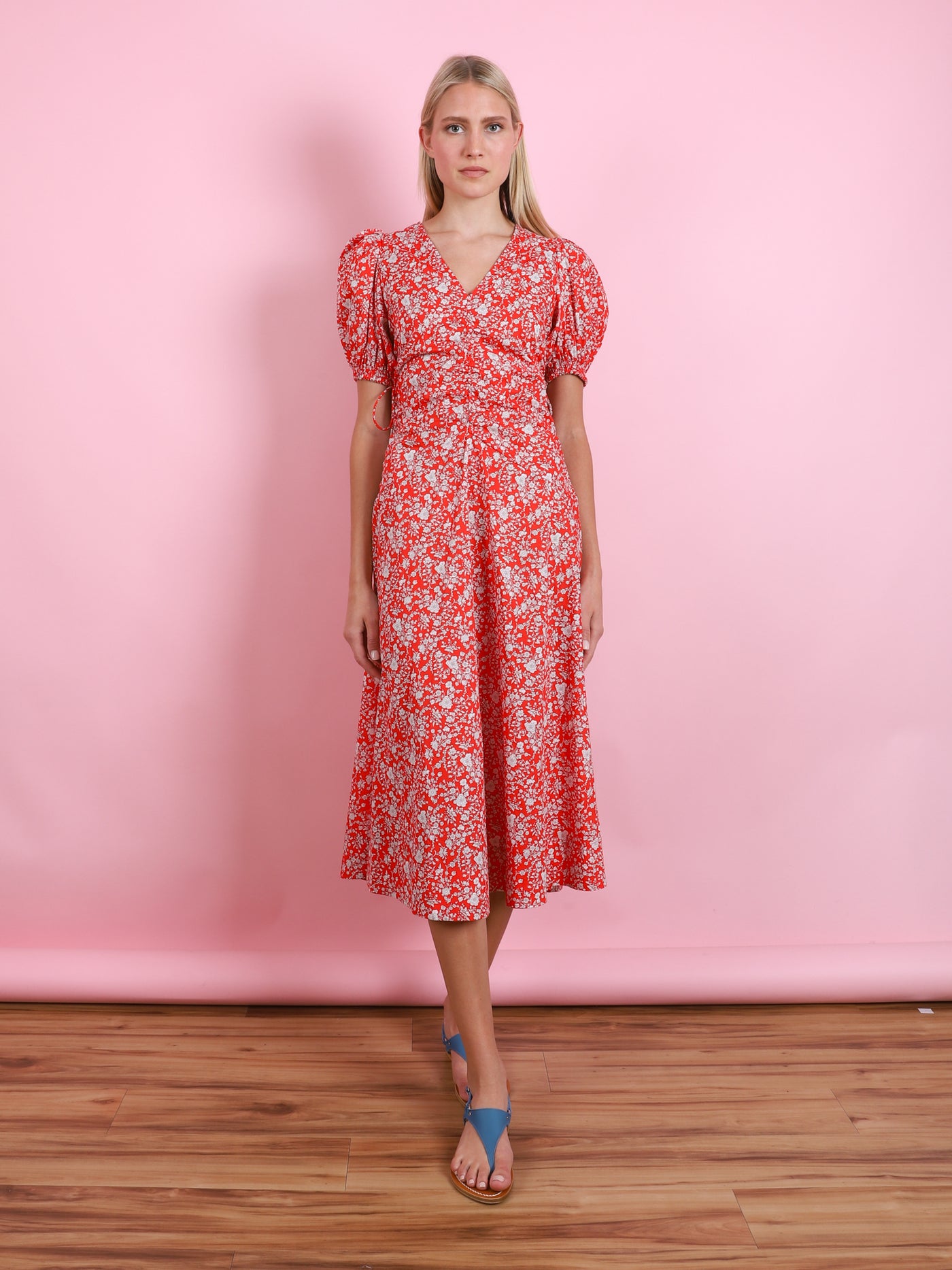 Liberty Print Lucille Midi Dress