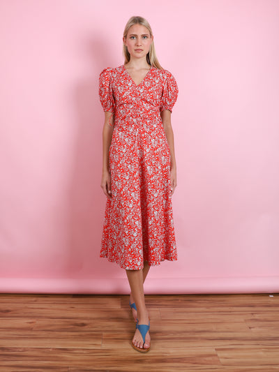 Liberty Print Lucille Midi Dress