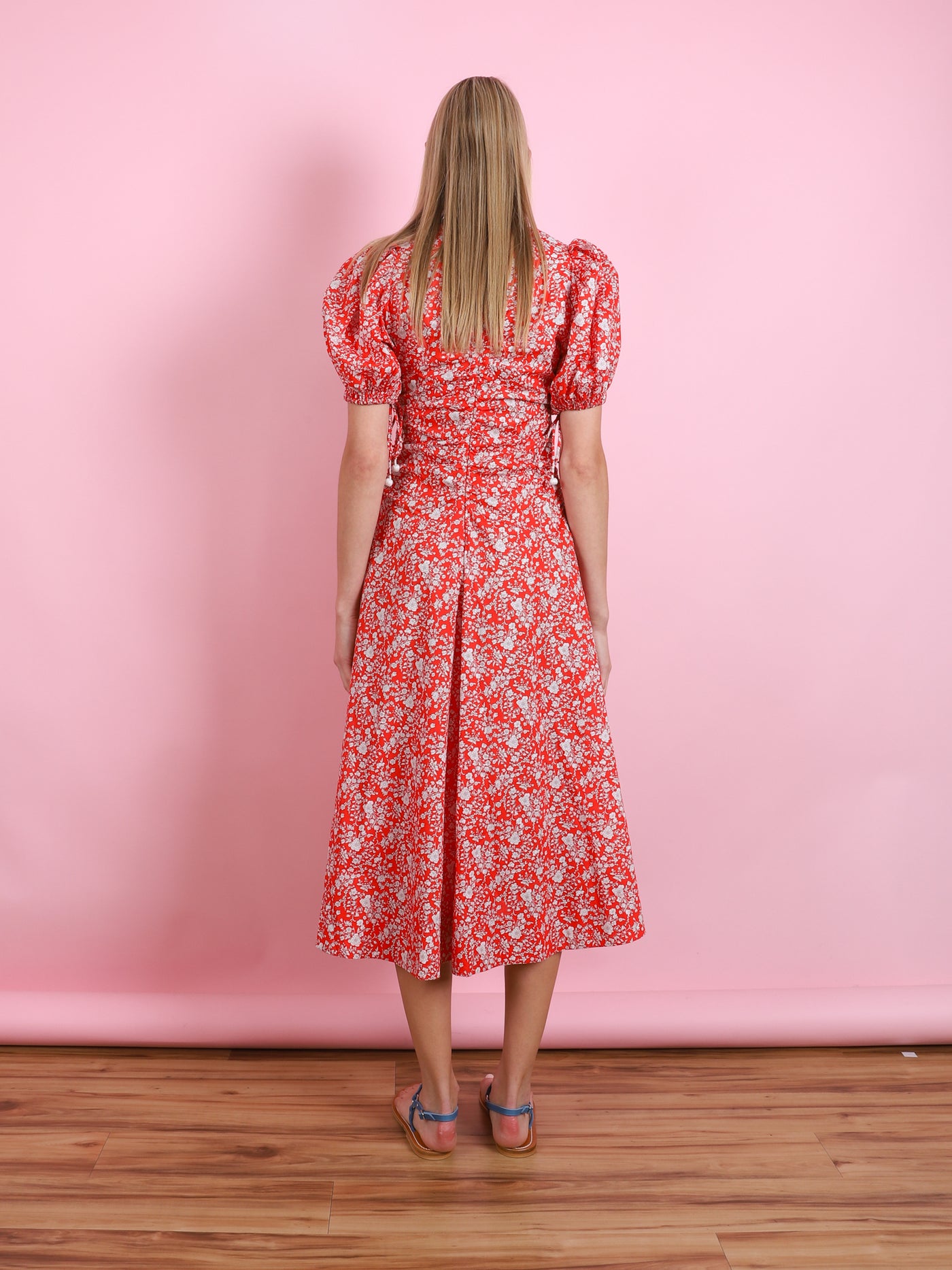 Liberty Print Lucille Midi Dress