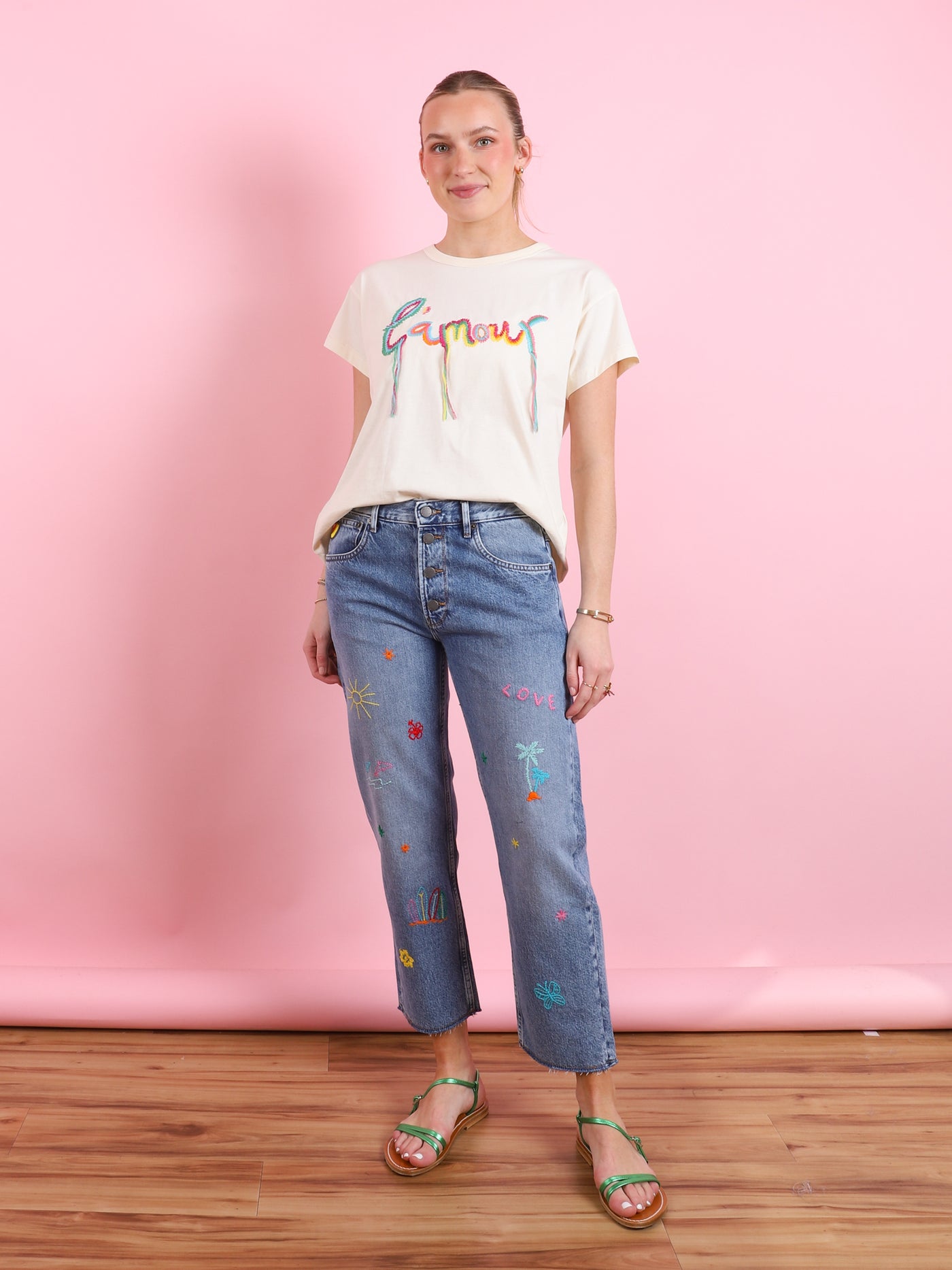 L'Amour Embroidered T-Shirt