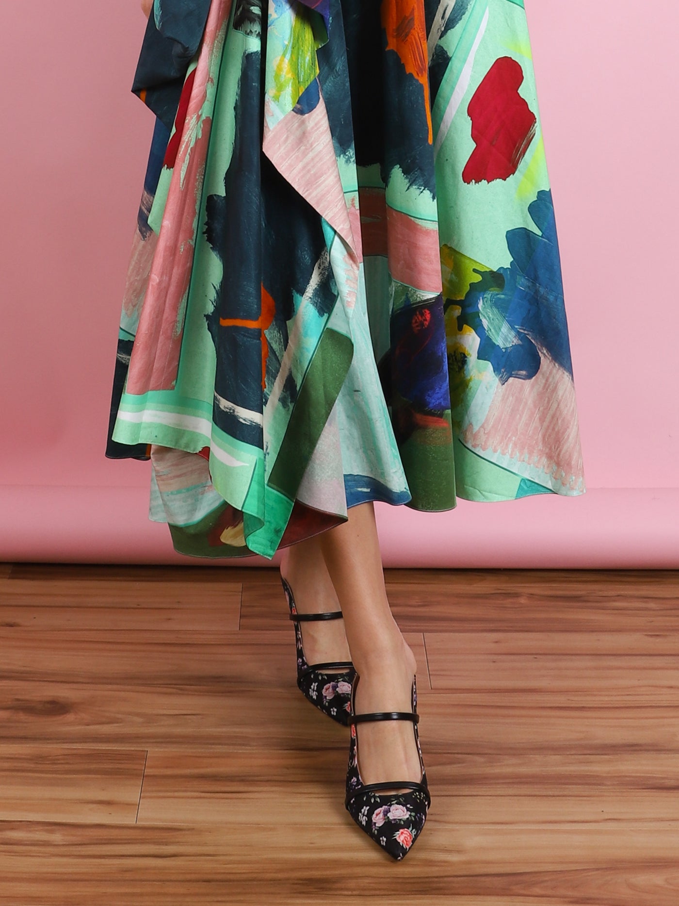 MAUREEN FLORAL HEEL