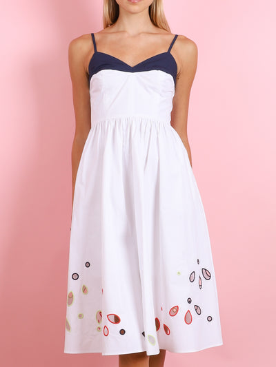 THE UNDRESS IN EYELET COTTON POPLIN