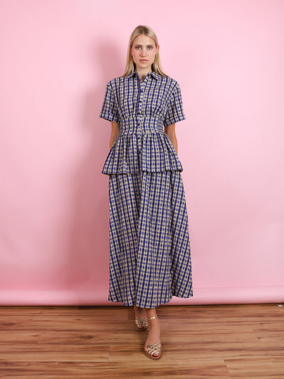 BOOGIE WOOGIE BUGLE BOY DRESS SEERSUCKER CHECK