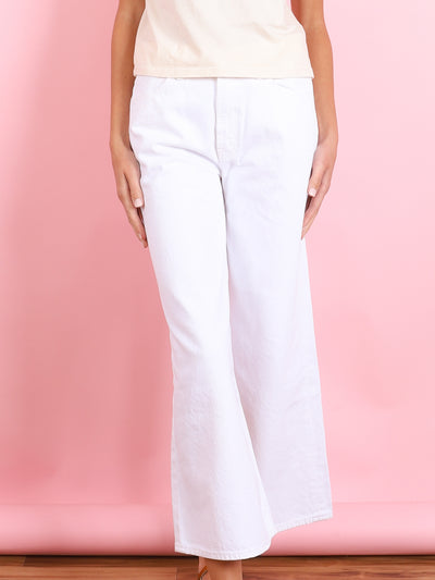 THE DITCH ROLLER ZIP ANKLE DENIM IN PICKET FENCE