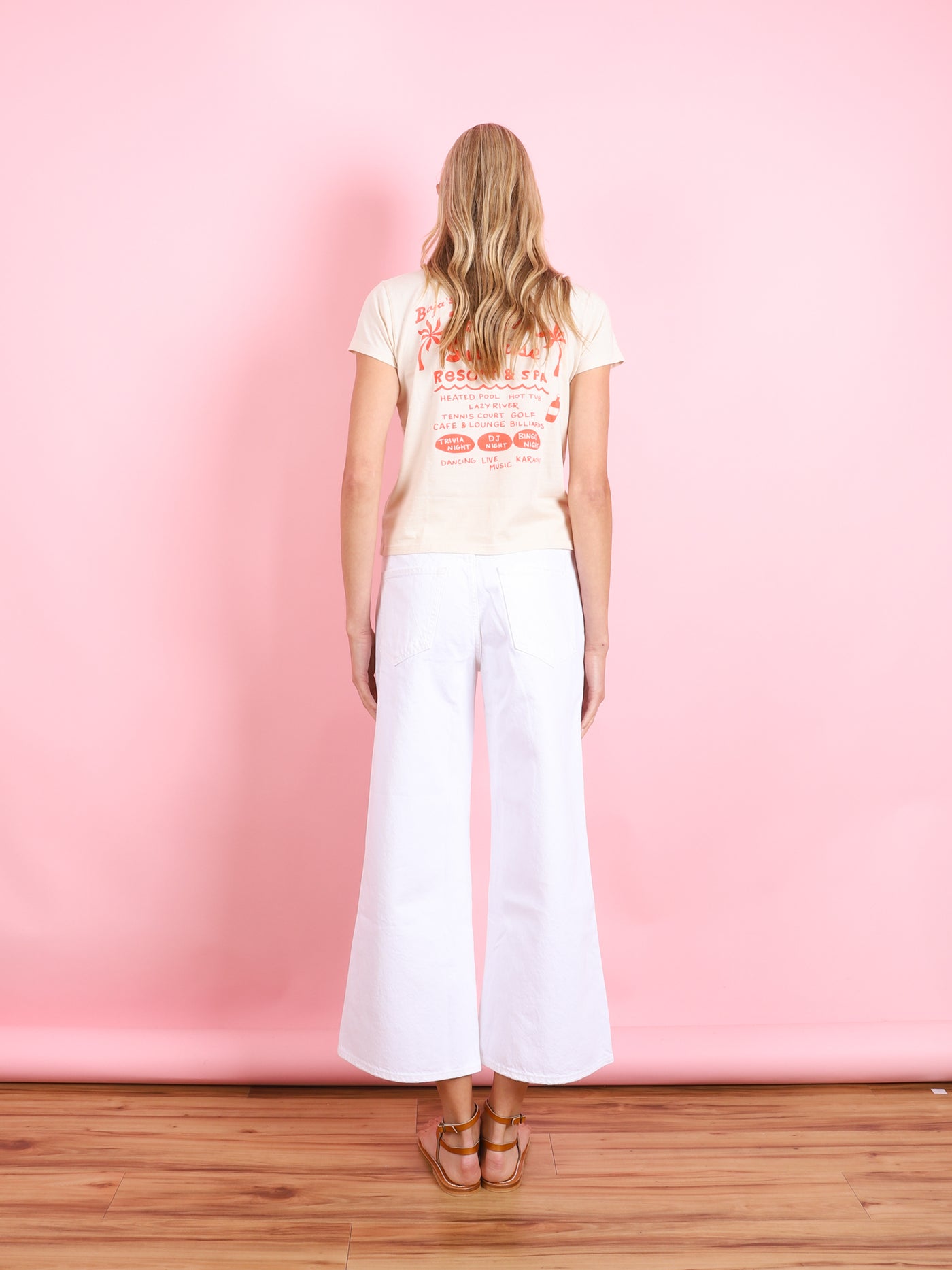 THE DITCH ROLLER ZIP ANKLE DENIM IN PICKET FENCE